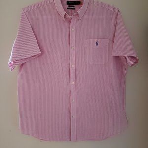 Polo by Ralph Lauren Untucked Fit Short Sleeve Men's Shirt Size XL
